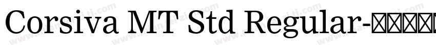 Corsiva MT Std Regular字体转换